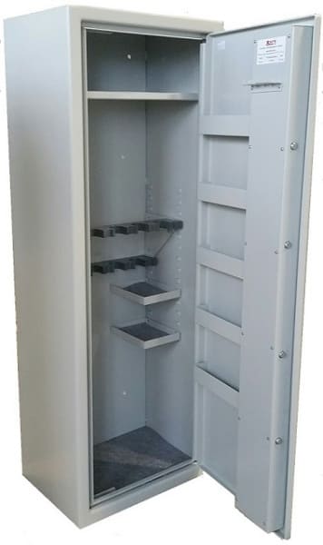 Franz Jäger våpenskap hvit åpent